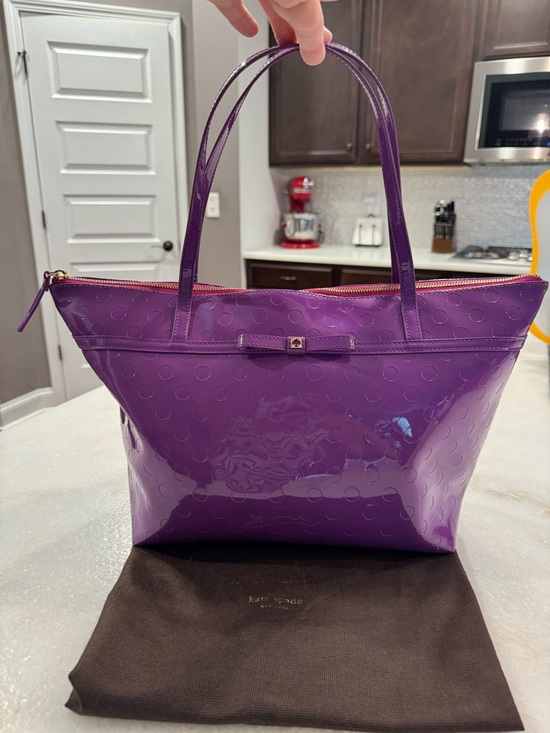 kate spade Handbags - Kate Spade Purple Patent Tote